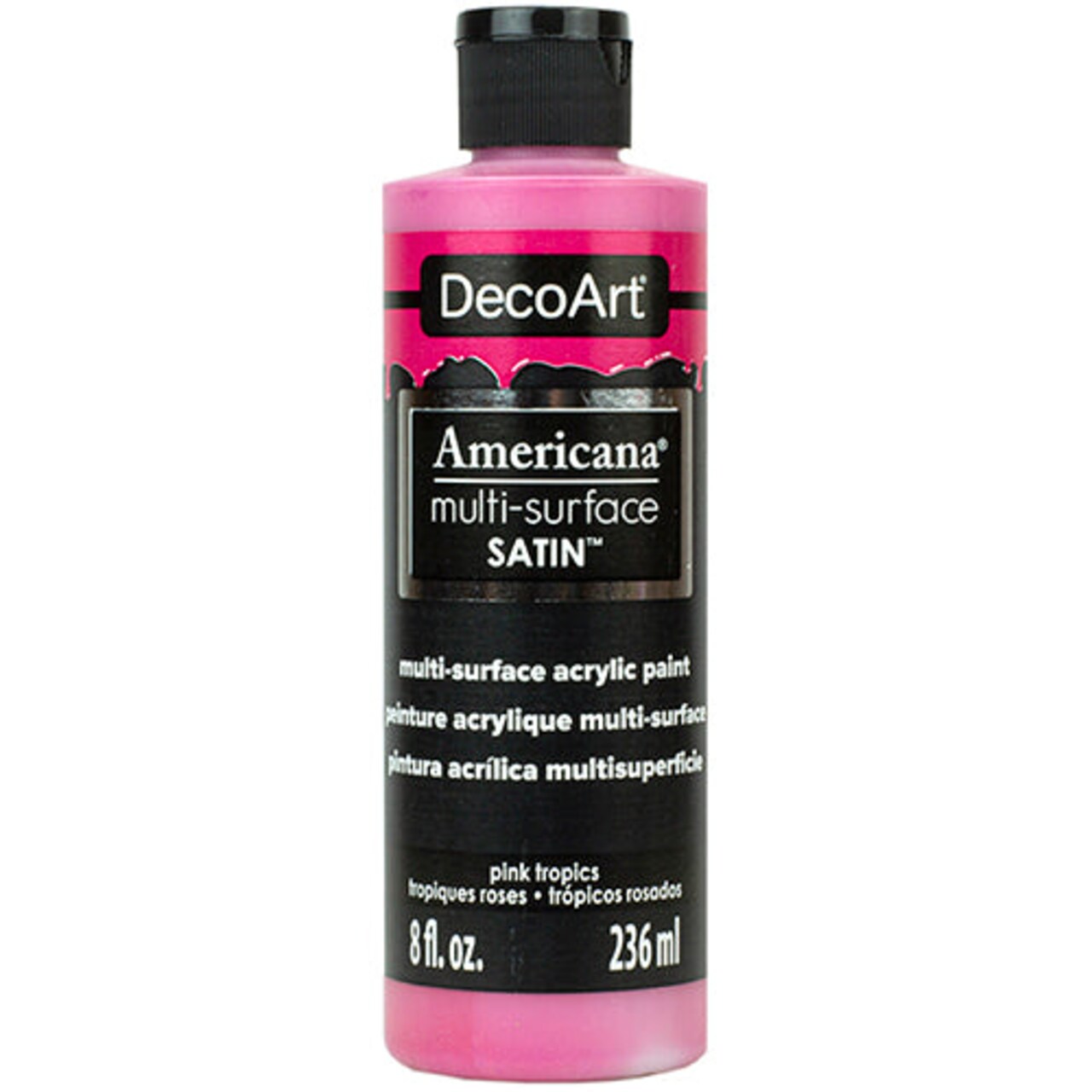 Americana Premium Multi-Surface Satin Finish Acrylics 2oz -for Wood, Metal, Glass, Ceramics, Fabric, Paper, Terra Cotta, Most Plastics and More